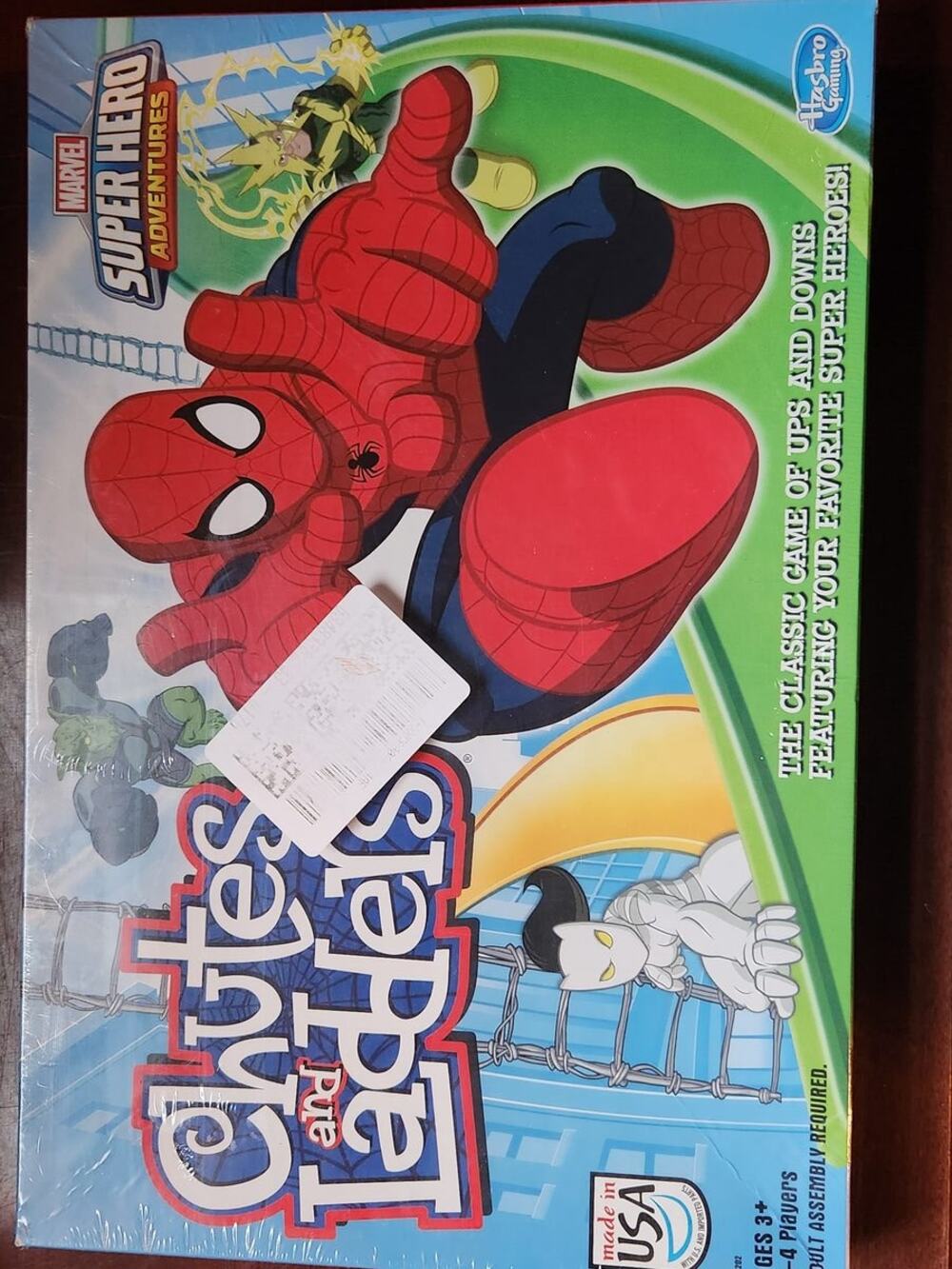 Chutes and Ladders Marvel Super Hero Adventures Board Game Sealed